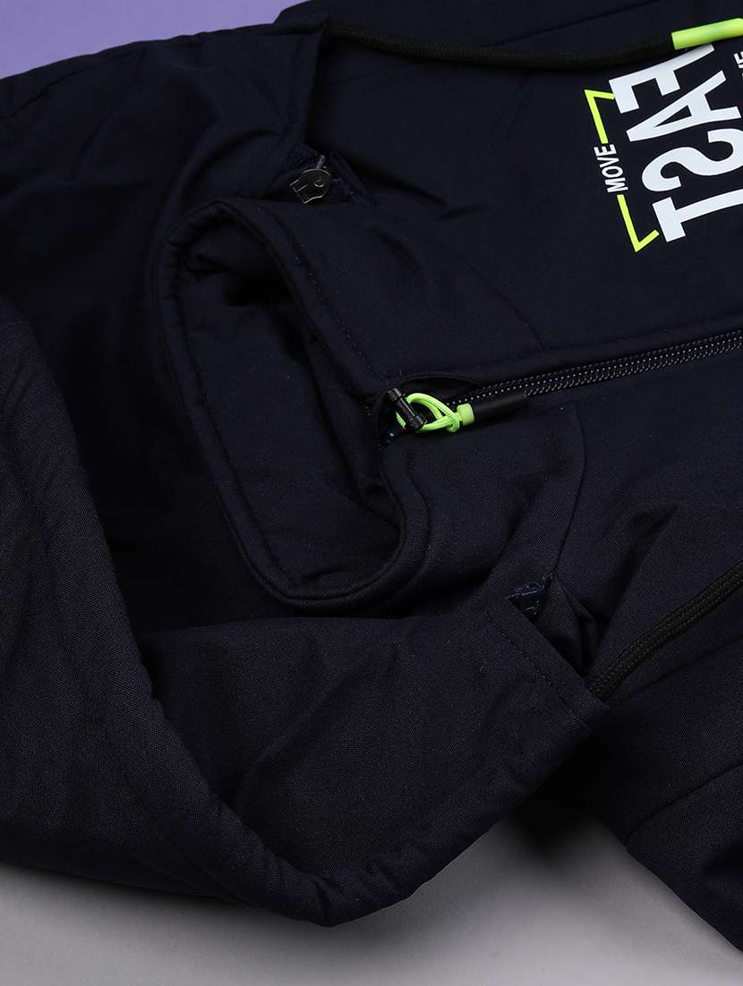 boys navy blue hooded casual jacket - 22172233 -  Standard Image - 3