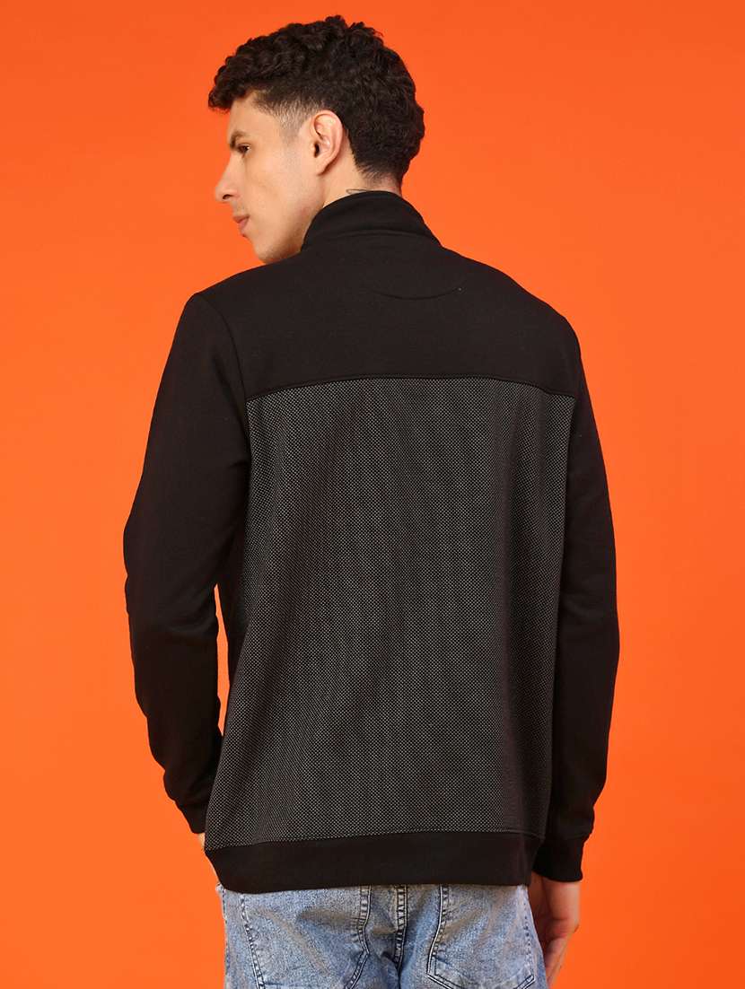 Men Color Block Long Sleeve Regular Fit Sweatshirt - 22172237 -  Standard Image - 3