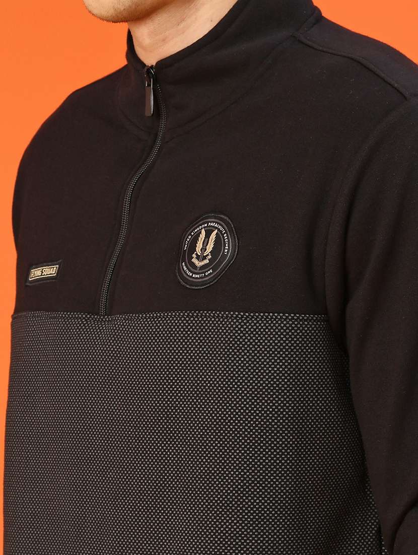 Men Color Block Long Sleeve Regular Fit Sweatshirt - 22172237 -  Standard Image - 5