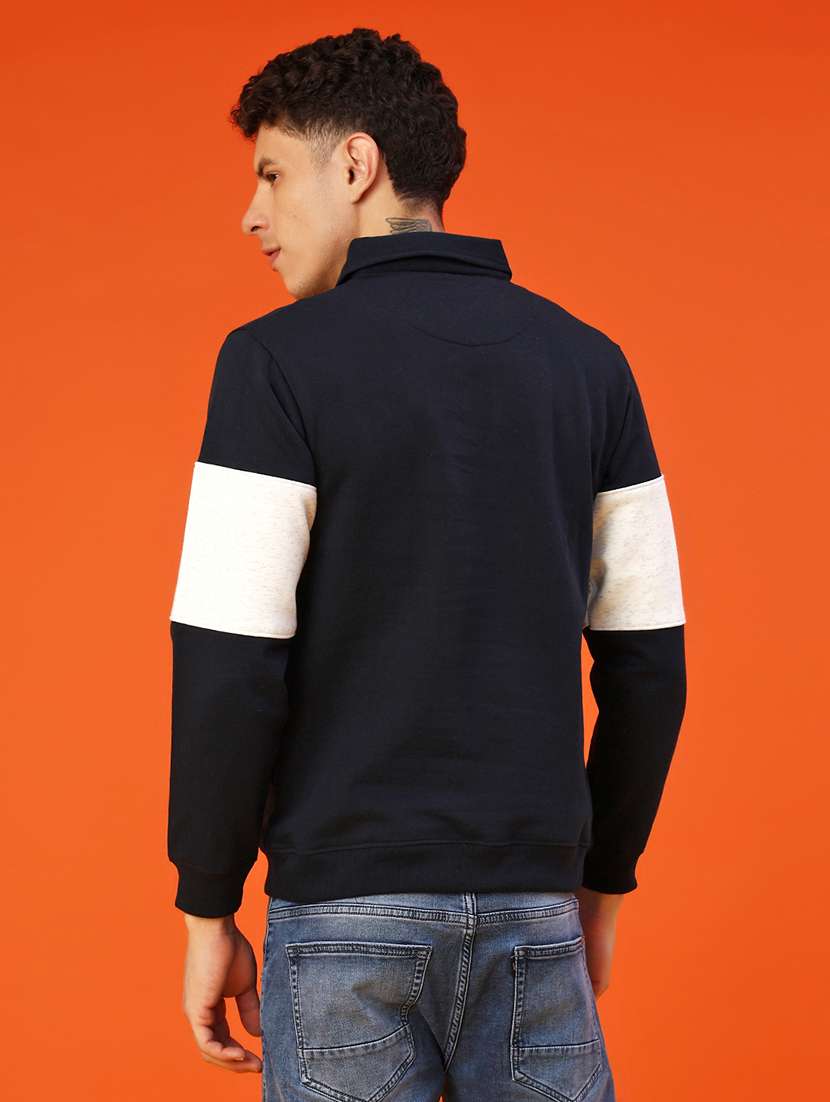 men chest print long sleeve regular fit sweatshirt - 22172302 -  Standard Image - 3