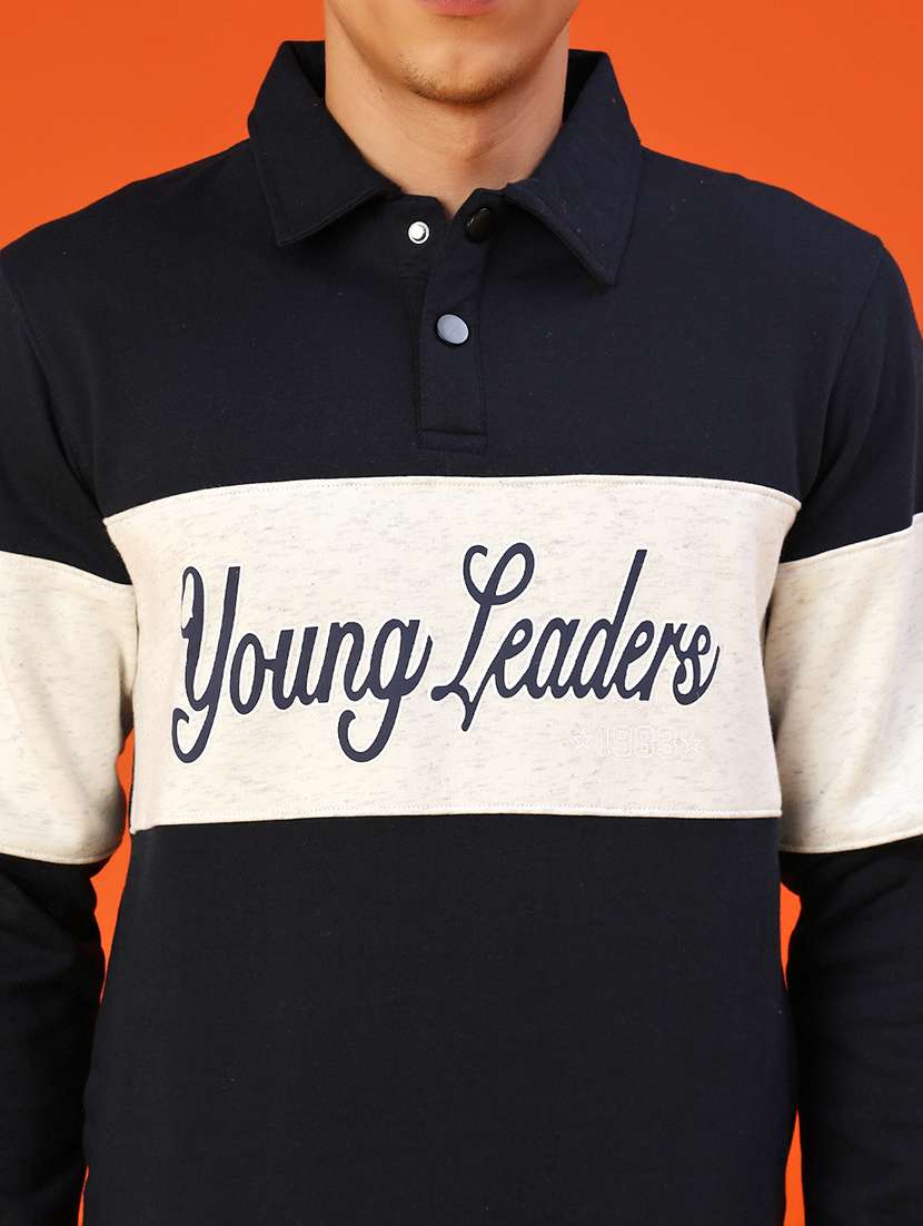 men chest print long sleeve regular fit sweatshirt - 22172302 -  Standard Image - 5