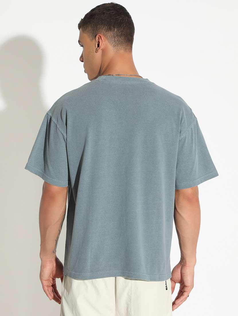 men solid short sleeve loose fit t-shirt - 22173621 -  Standard Image - 5