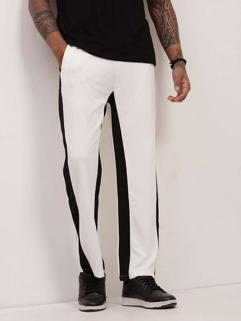 men tapered mid rise track pant