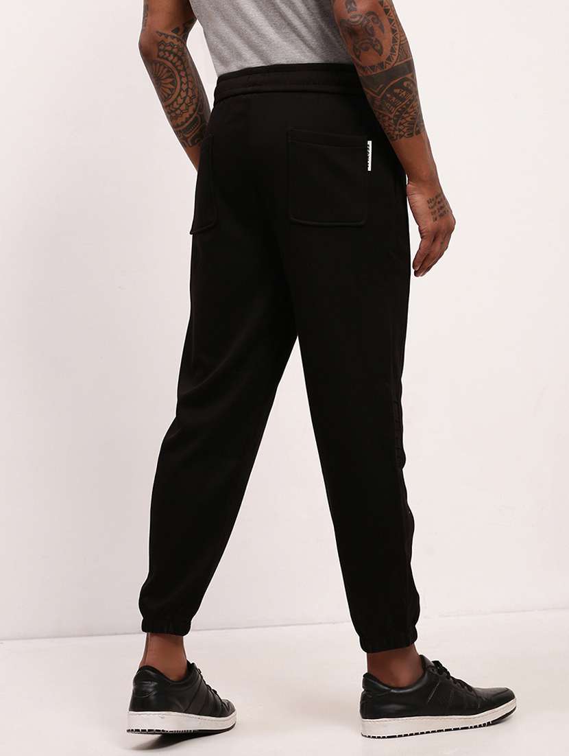 men solid mid rise jogger - 22173641 -  Standard Image - 3