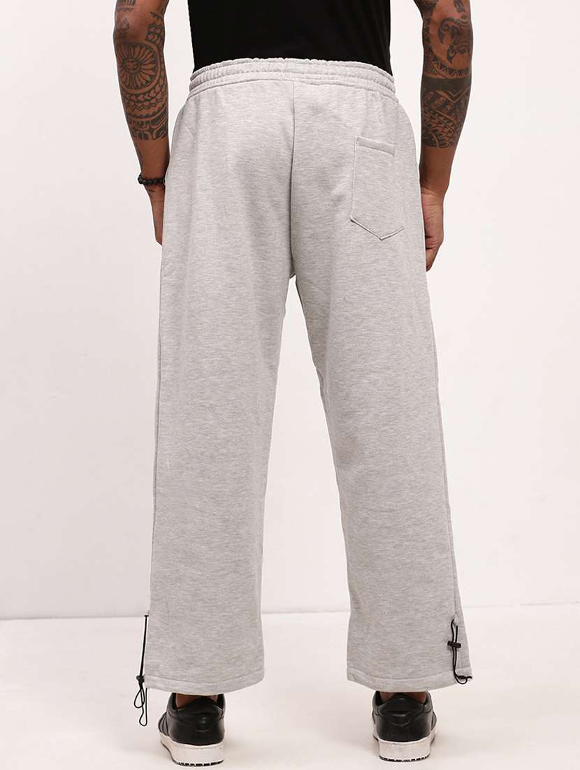 men solid mid rise full length track pant - 22173642 -  Standard Image - 3