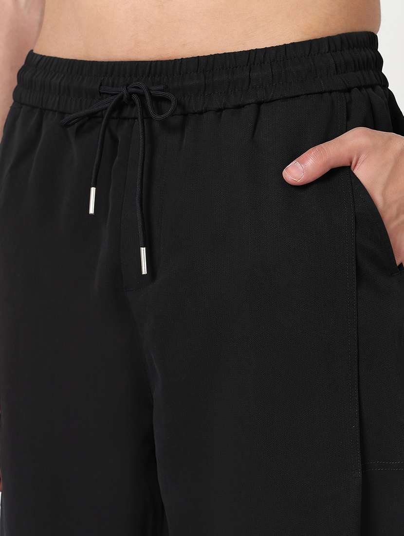 men solid mid rise jogger - 22173644 -  Standard Image - 5