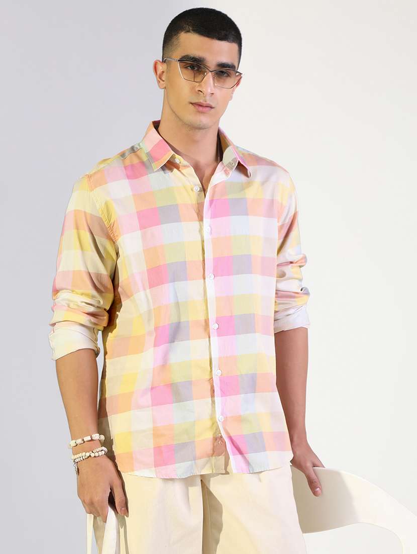 multi colored cotton casual shirt