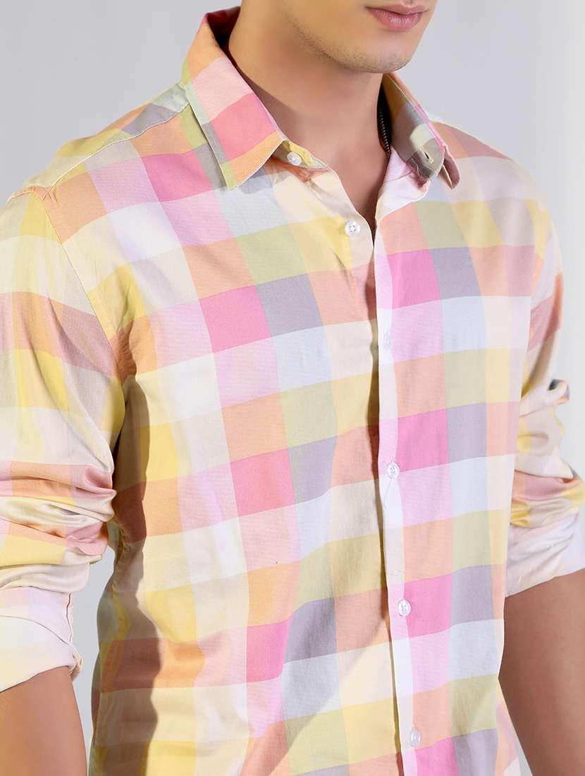 multi colored cotton casual shirt - 22173678 -  Standard Image - 5