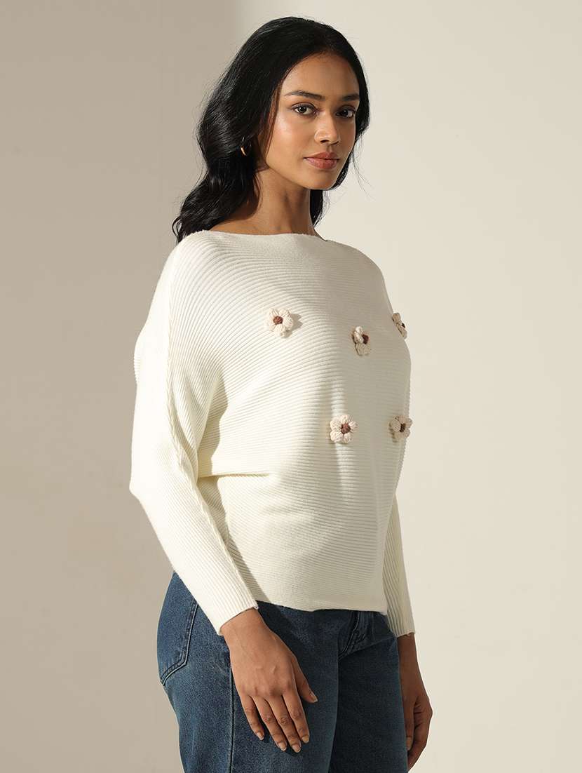 off white cotton regular top - 22173732 -  Standard Image - 3