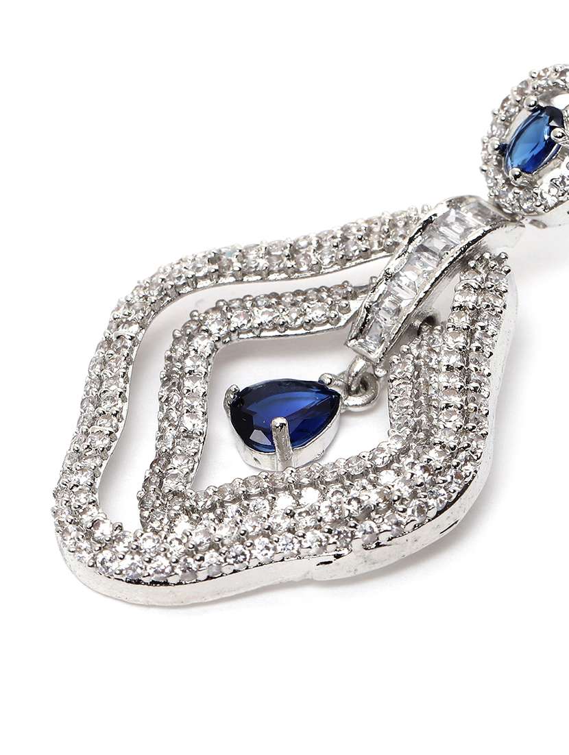 designer blue ad leaf earrings - 22173814 -  Standard Image - 3