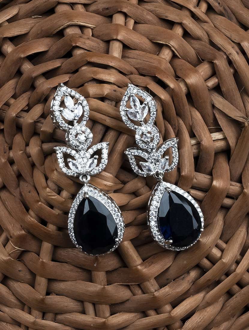 luxurious blue ad drop earrings - 22173818 -  Zoom Image - 0