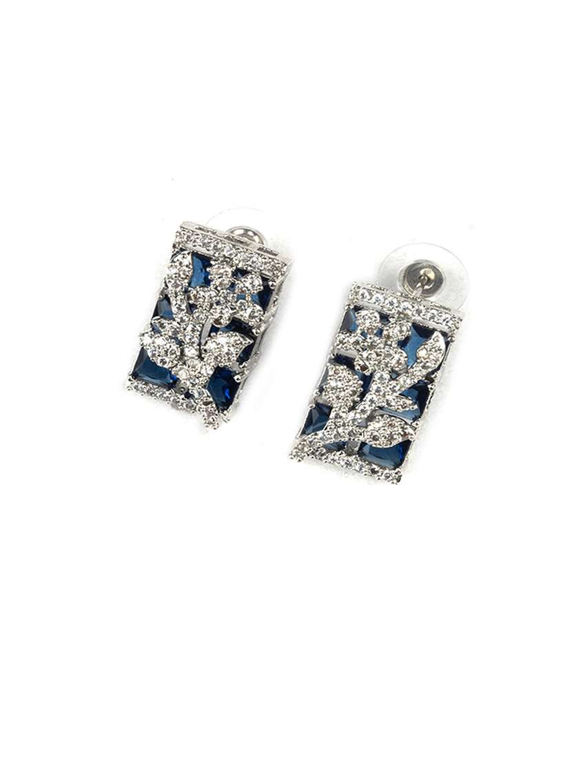 luxurious blue ad square pendant with earrings - 22173850 -  Standard Image - 5
