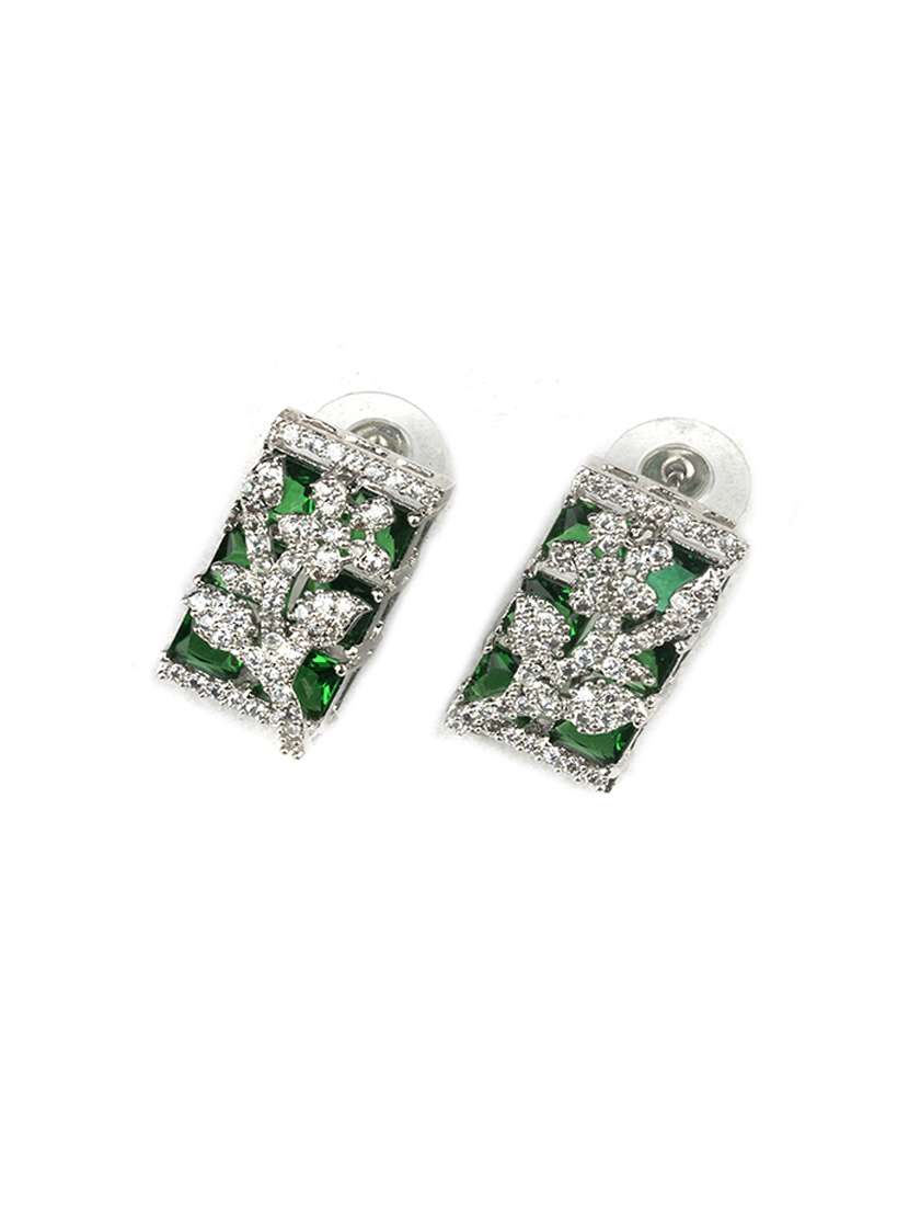 luxurious green ad square pendant with earrings - 22173851 -  Standard Image - 5