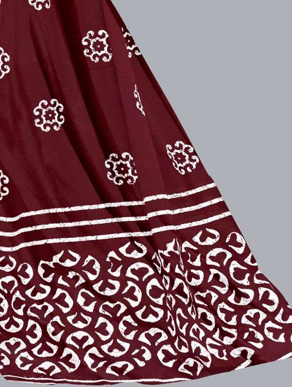 women batik printed three quarter sleeve kurta pant with dupatta set - 22173901 - Standard Image - 3