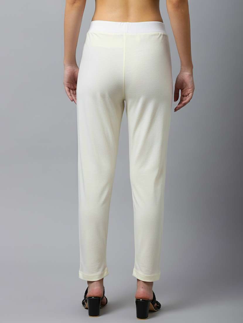 women pack of 2 solid mid rise pants - 22173950 -  Standard Image - 3