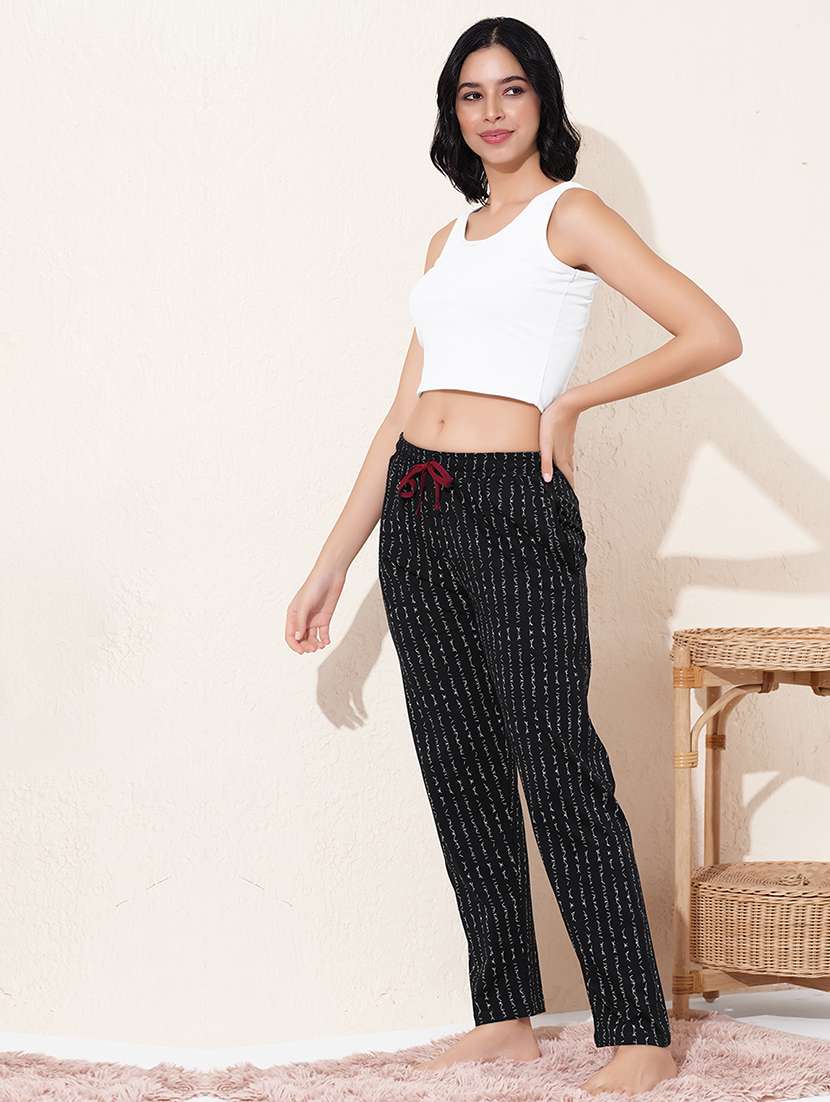 women printed mid rise pajama - 22173991 -  Standard Image - 3