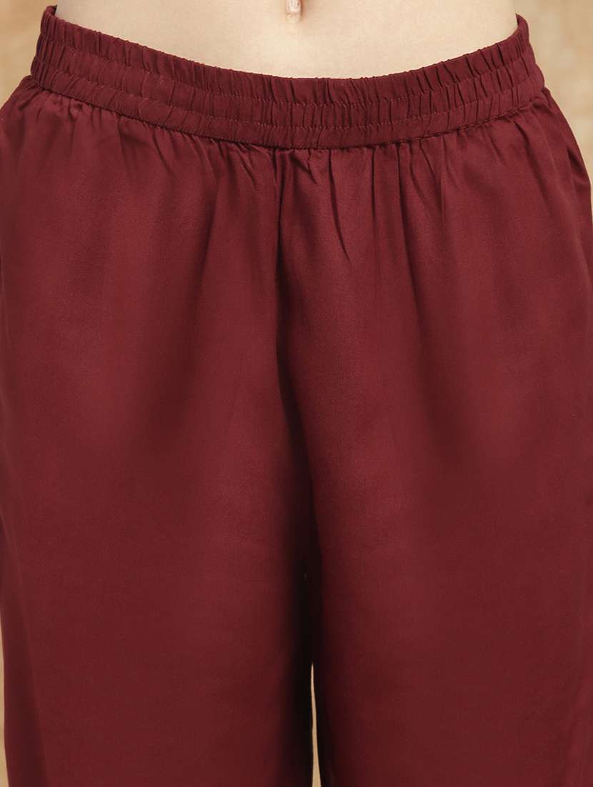 women embroidered three quarter sleeve kurta pant set - 22173998 -  Standard Image - 5