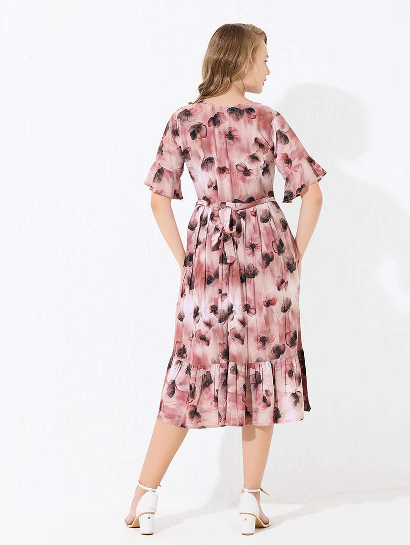 women printed short sleeve maternity wear dress - 22174076 -  Standard Image - 3