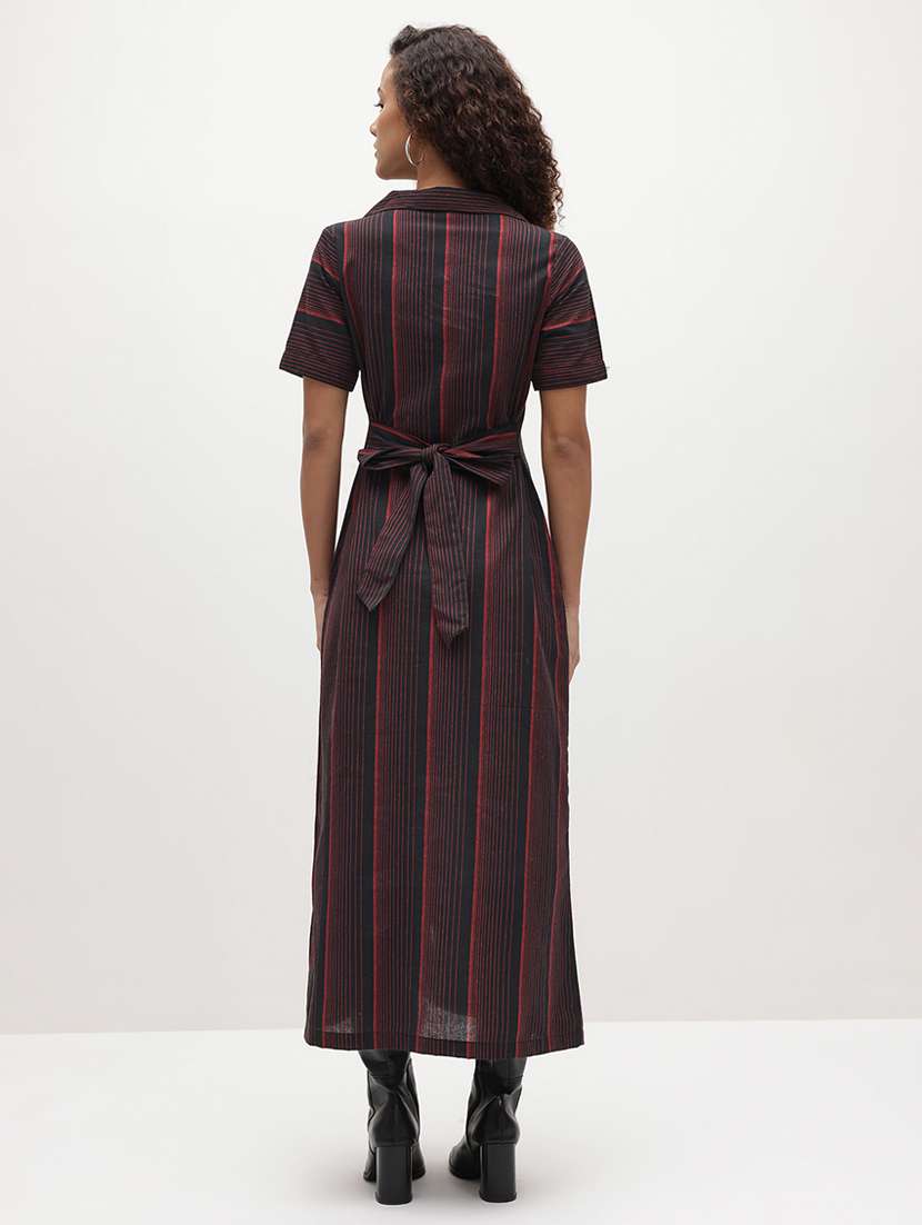 black cotton shirt dress - 22174089 -  Standard Image - 3