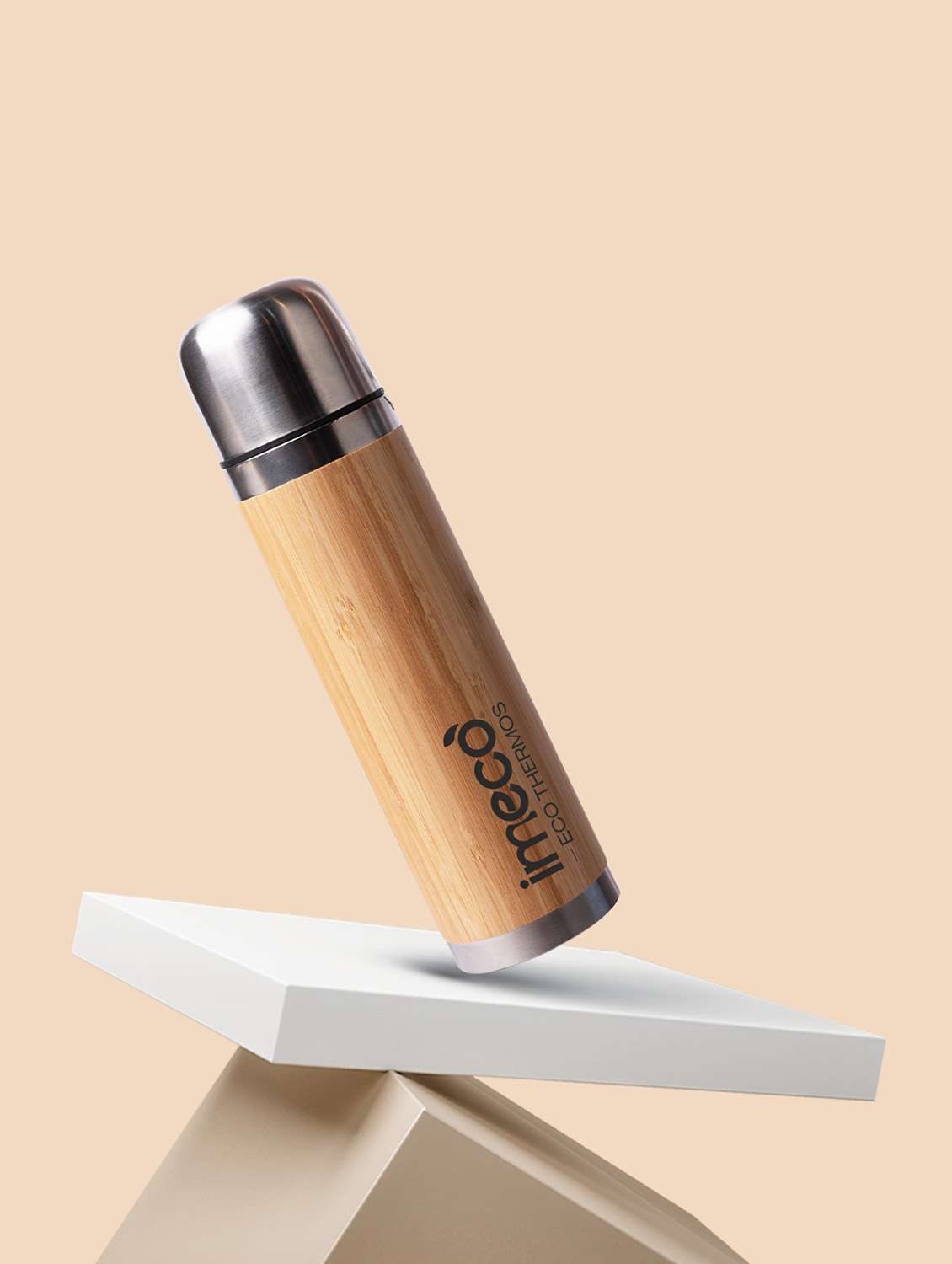 imeco bamboo thermos insulated vacuum flask upto 24 hrs hot & cold 450 ml - 22174116 -  Standard Image - 3