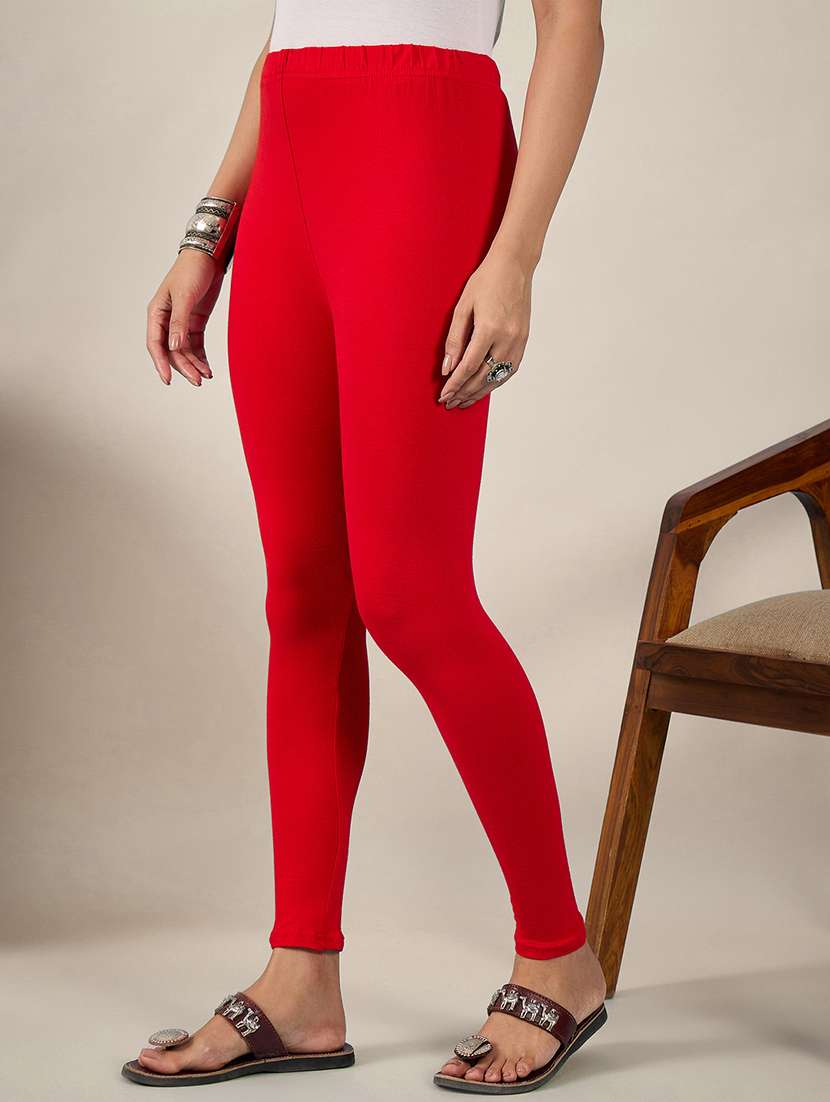 women pack of 3 solid mid rise legging - 22174454 -  Standard Image - 3