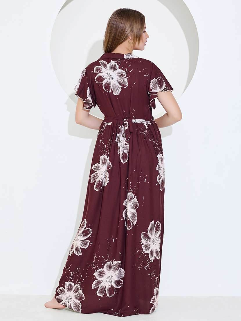 women printed short sleeve maternity wear dress - 22174733 -  Standard Image - 3