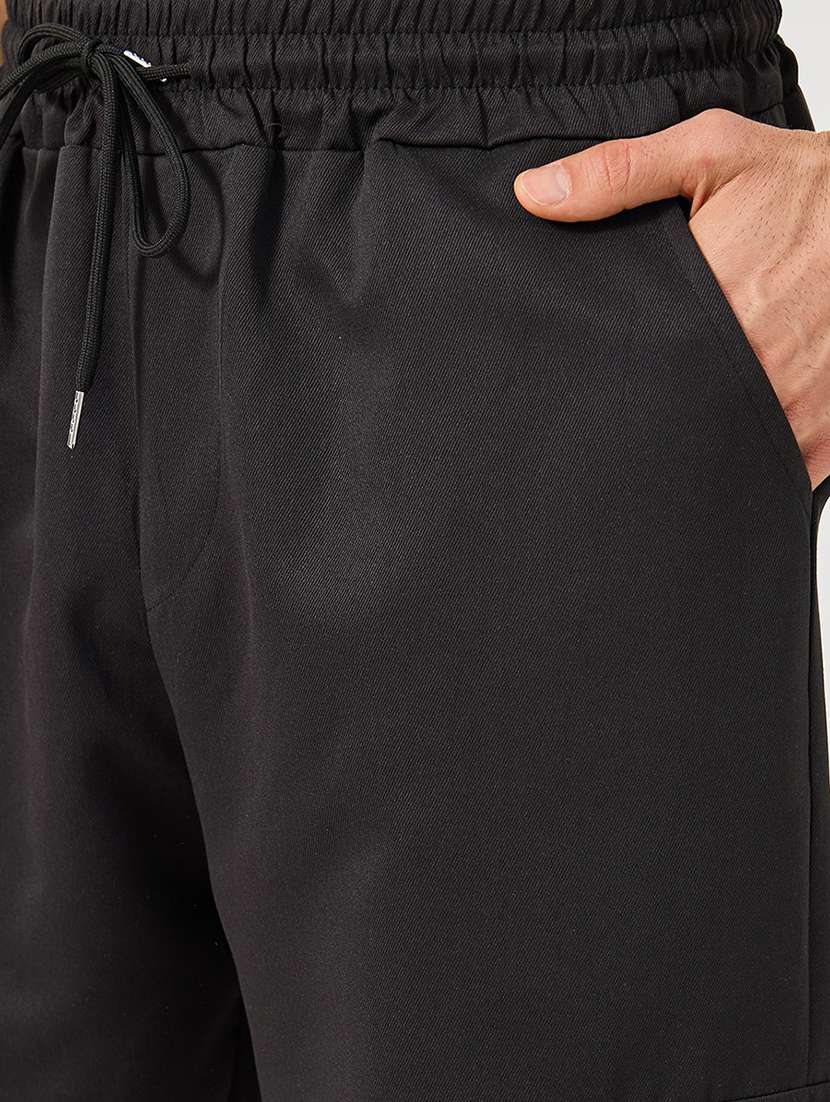 men solid mid rise cargo jogger - 22174767 -  Standard Image - 3