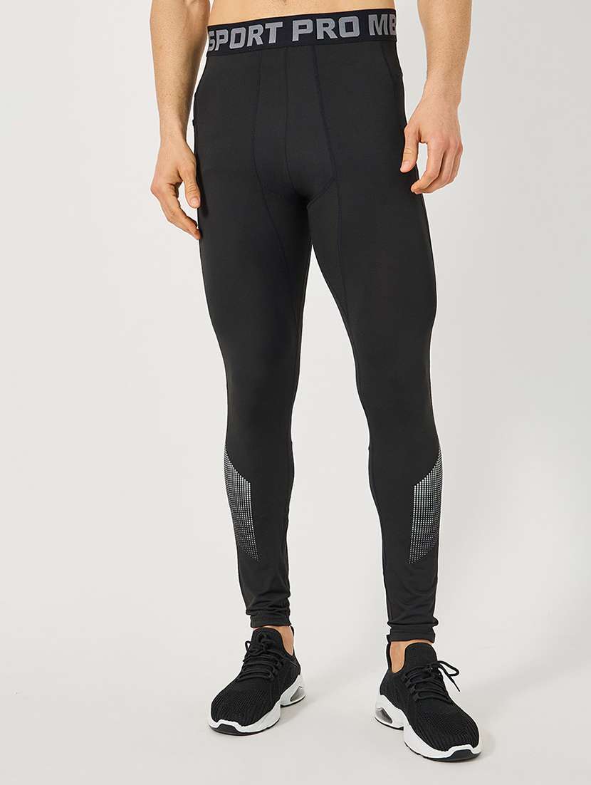 men solid high rise tight