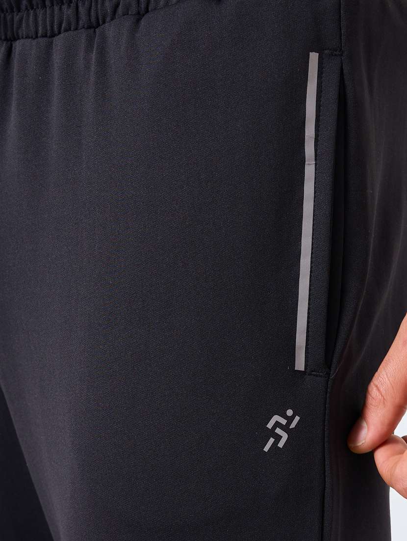 men solid mid rise full length track pant - 22174780 -  Standard Image - 3