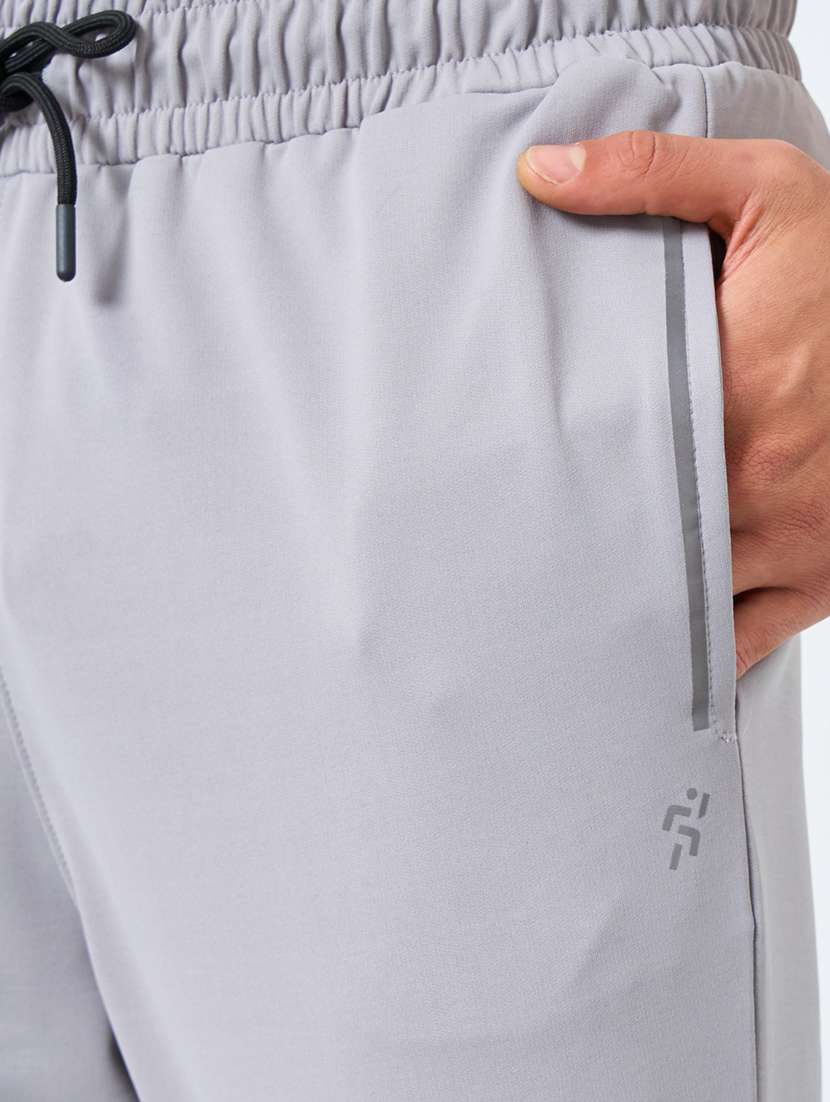 men solid mid rise full length track pant - 22174781 -  Standard Image - 3