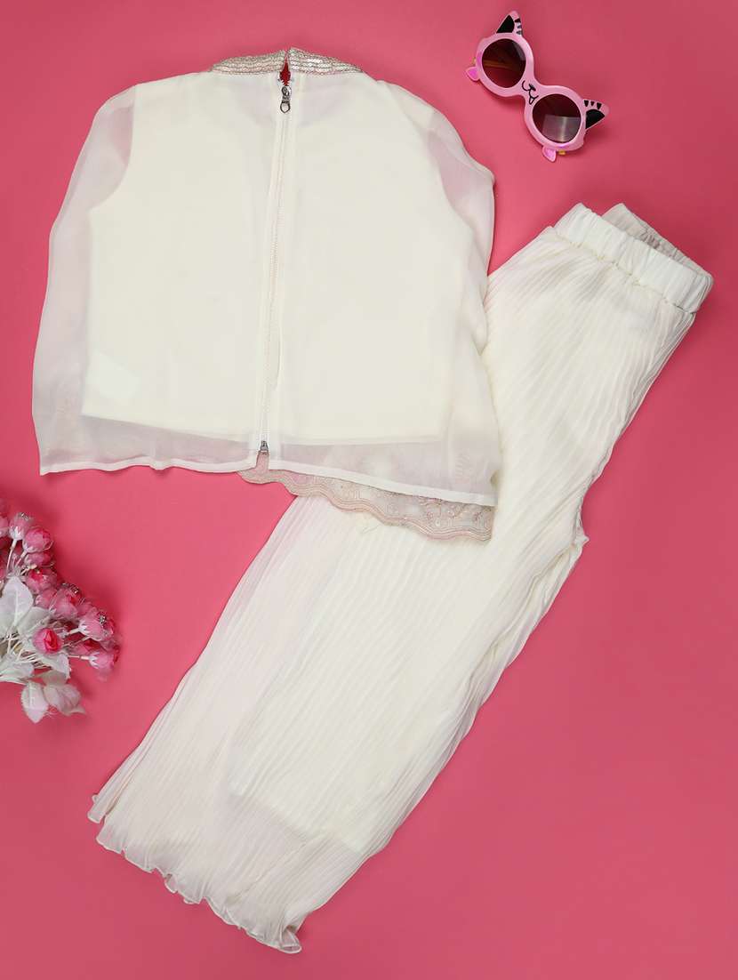girls embroidered long sleeve co-ord set - 22174799 -  Standard Image - 3