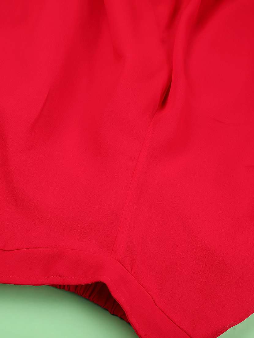 girls solid with work sleeveless co-ord set - 22174801 -  Standard Image - 5