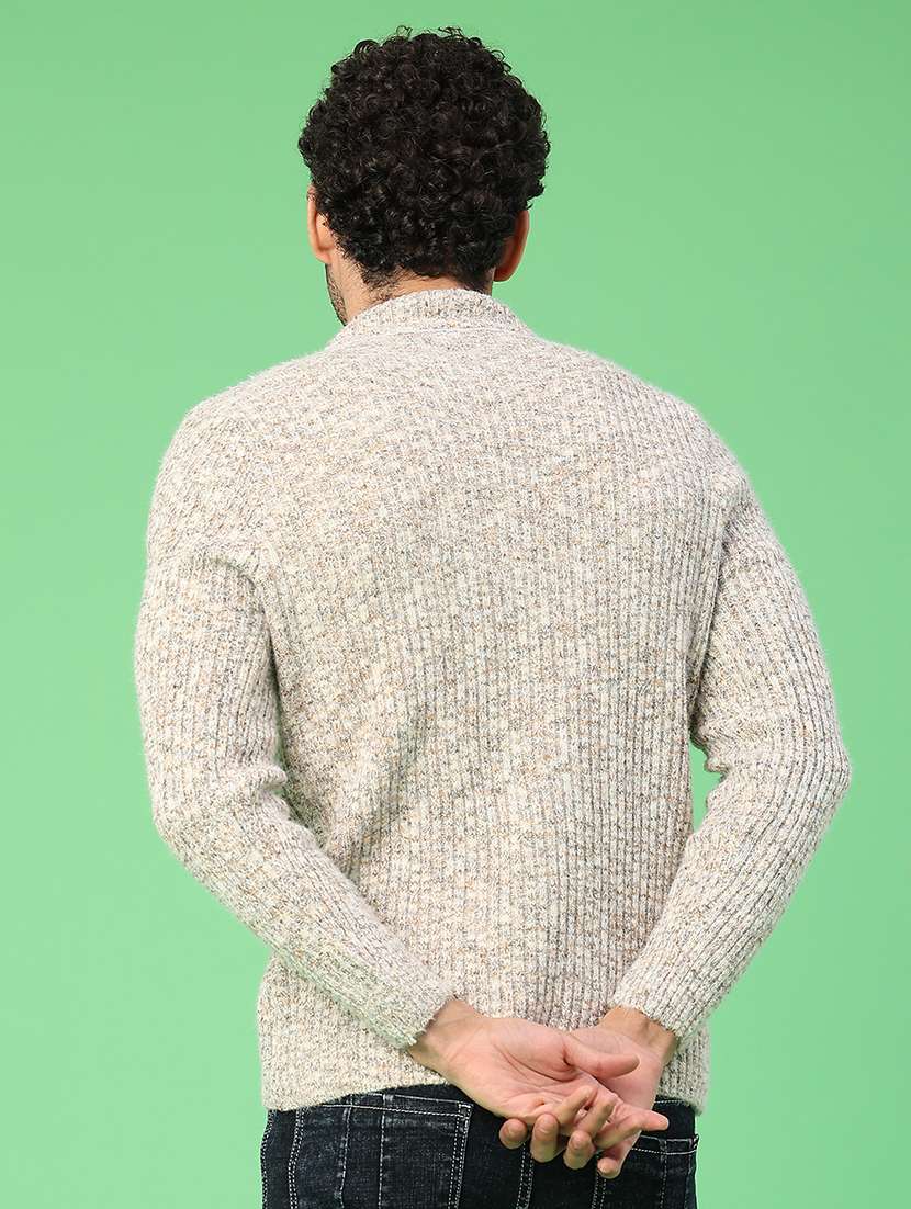 men self design long sleeve regular fit pullover  - 22174878 -  Standard Image - 3