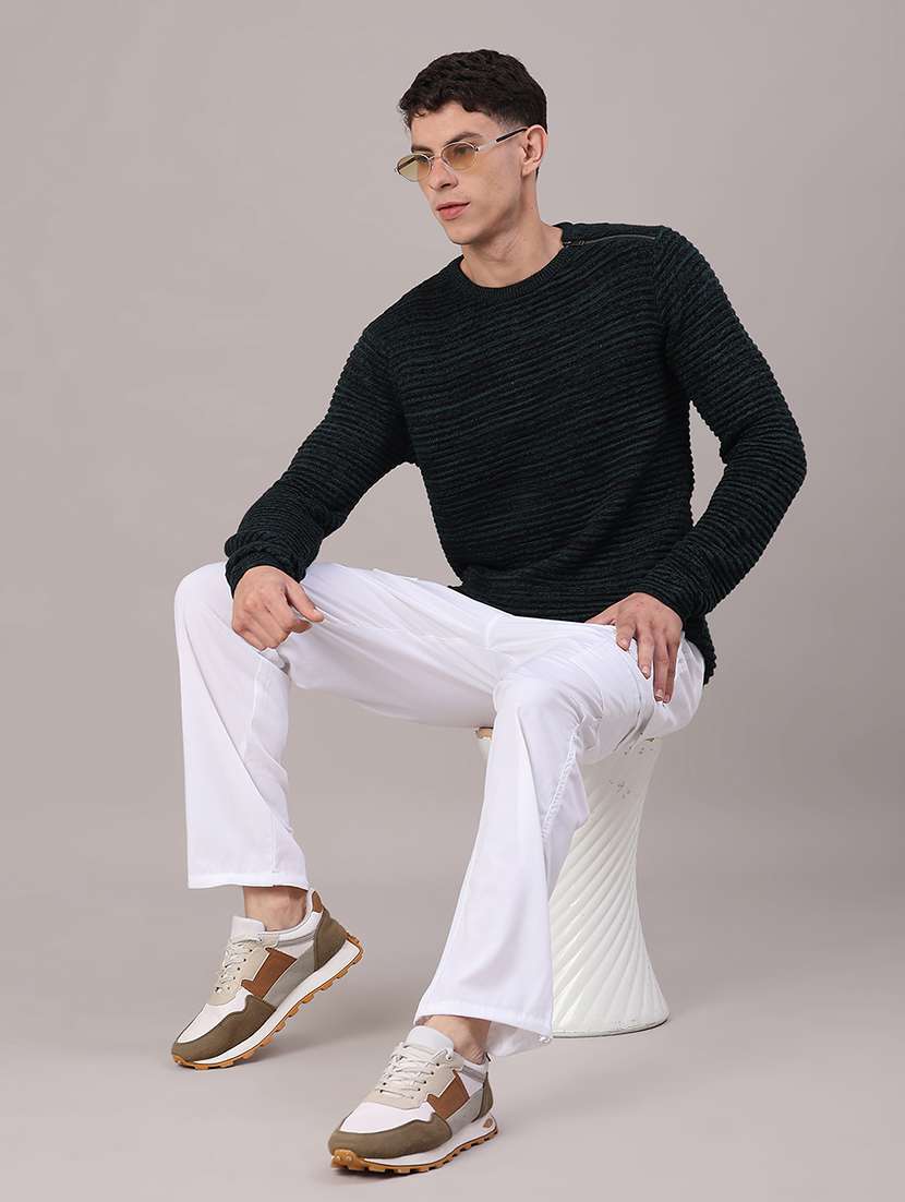 men self design long sleeve regular fit pullover  - 22174884 -  Standard Image - 3