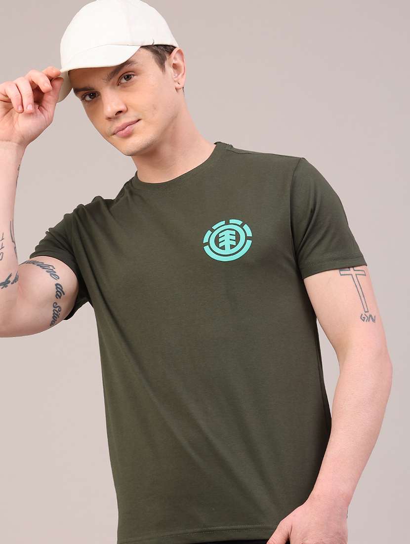 men printed short sleeve slim fit t-shirt