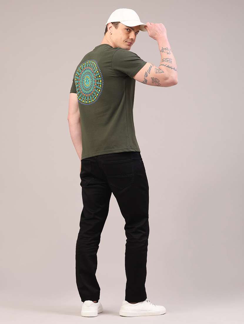 men printed short sleeve slim fit t-shirt - 22175023 -  Standard Image - 5