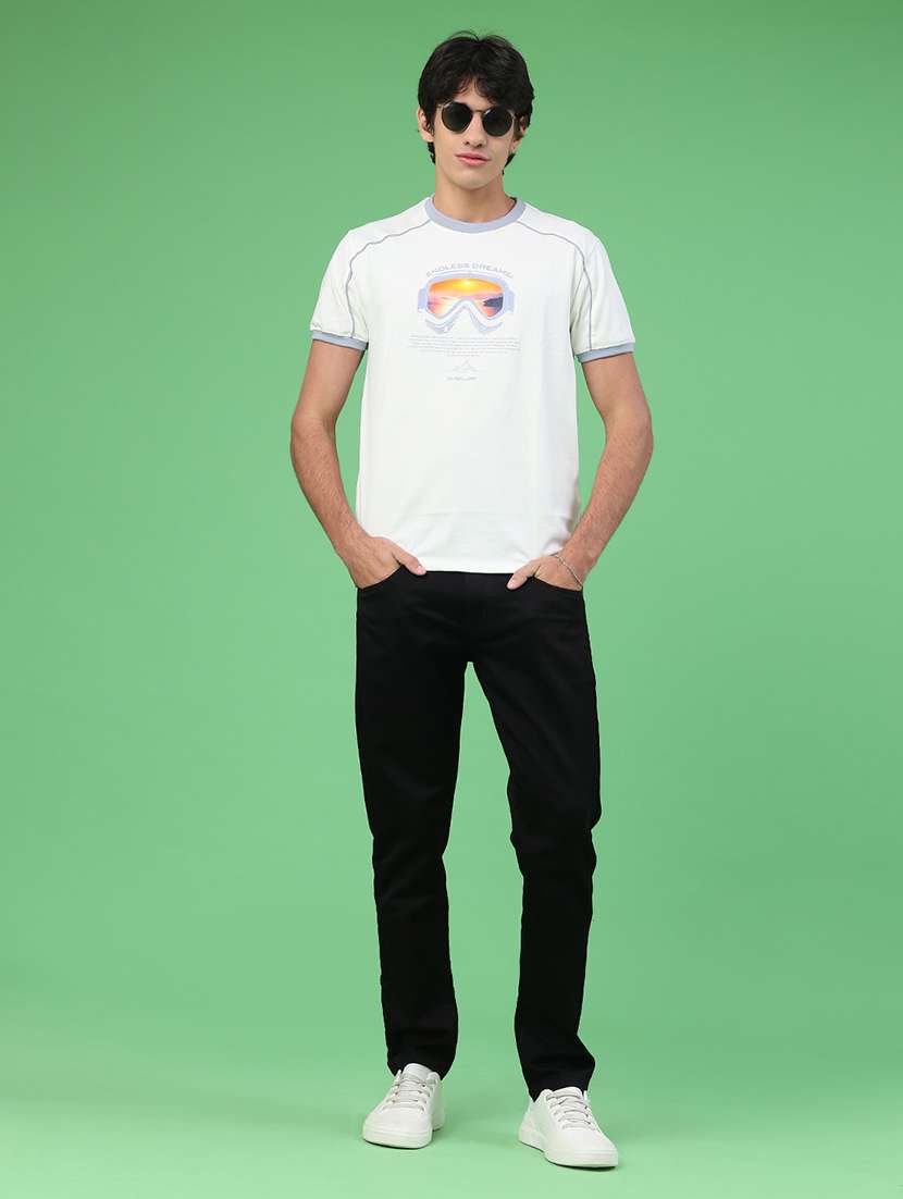 Men Printed Short Sleeve Regular Fit T-shirt - 22175044 -  Standard Image - 5