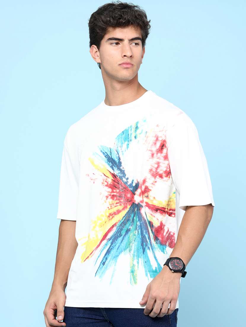 men printed short sleeves oversized t-shirt - 22175051 -  Standard Image - 3