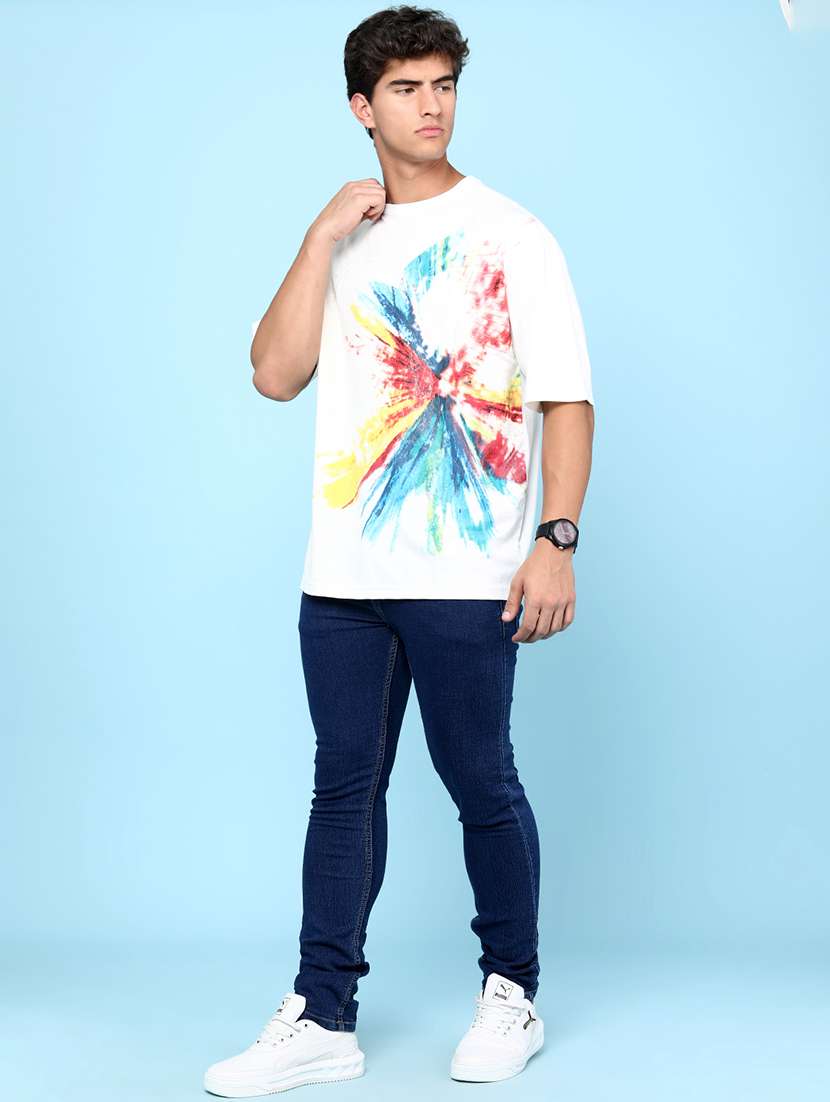 men printed short sleeves oversized t-shirt - 22175051 -  Standard Image - 5