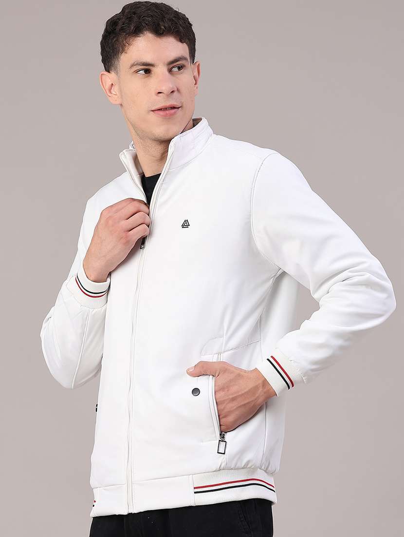 men solid long sleeve insulator bomber jacket - 22175066 -  Standard Image - 3