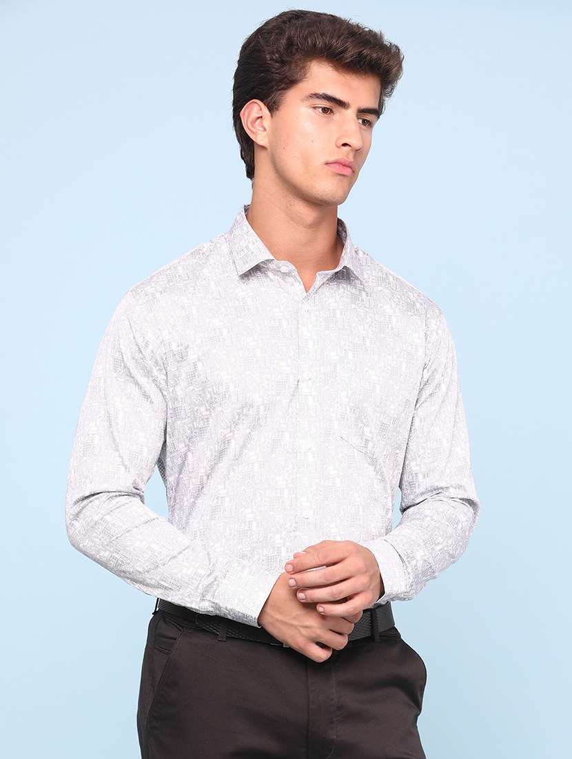 men white cotton casual shirt - 22175069 -  Standard Image - 3