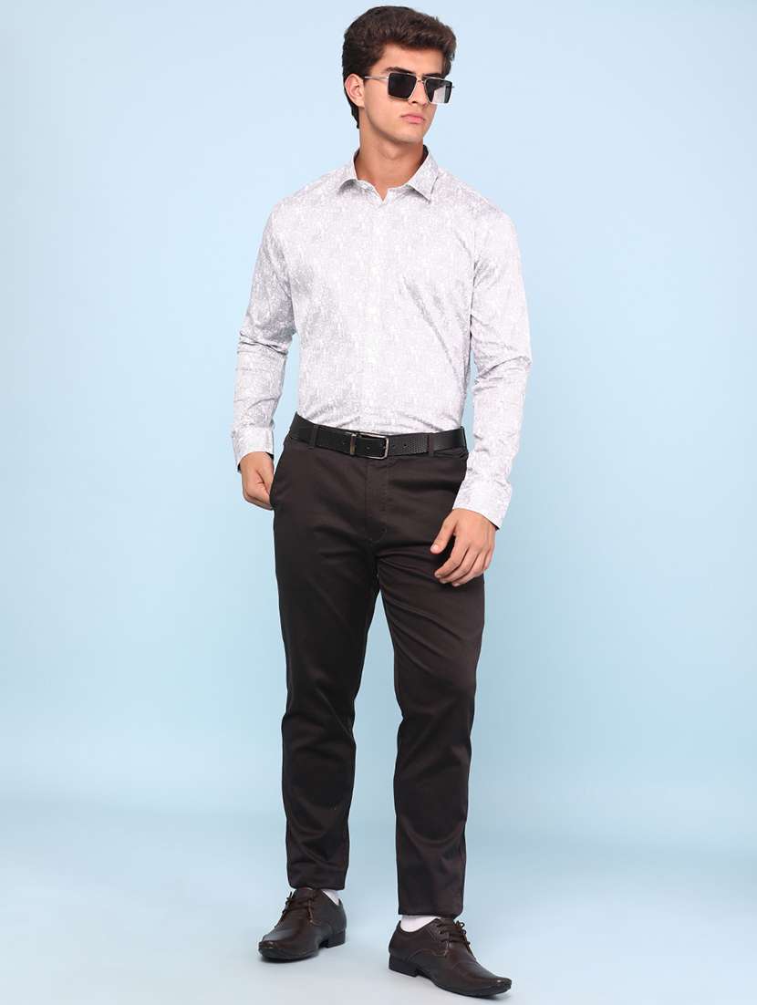 men white cotton casual shirt - 22175069 -  Standard Image - 5