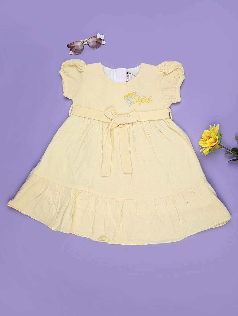 yellow cotton frock