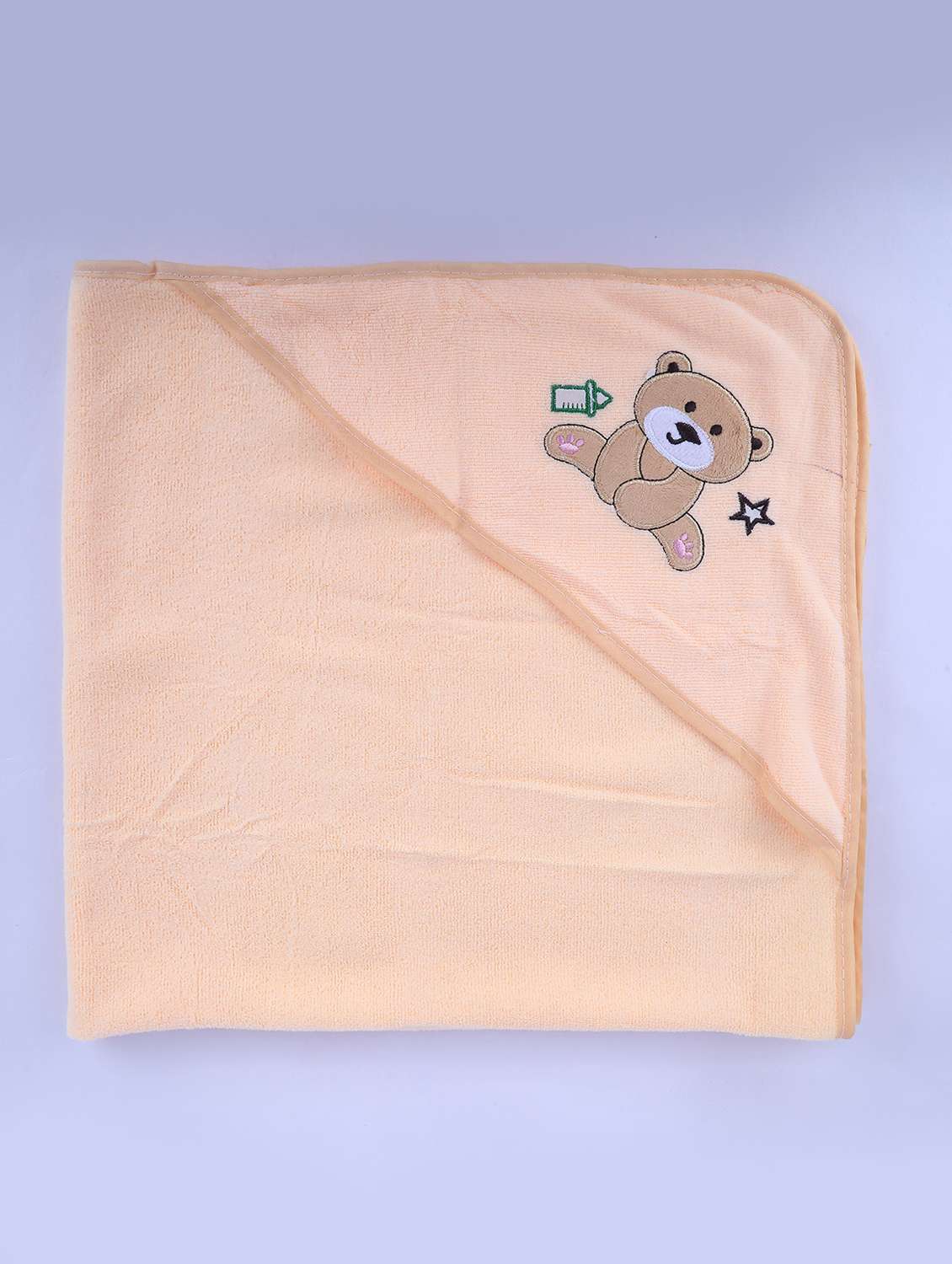 kids cartoon teddy print bath towel