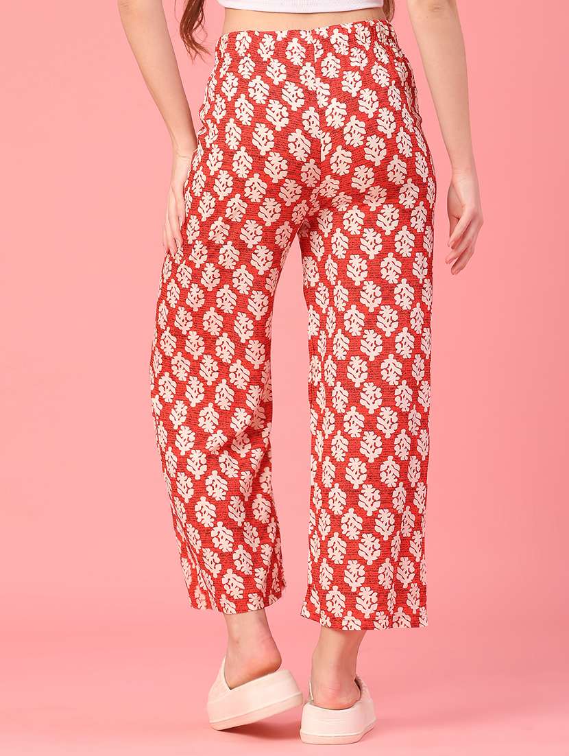 women printed mid rise palazzo - 22175331 -  Standard Image - 3