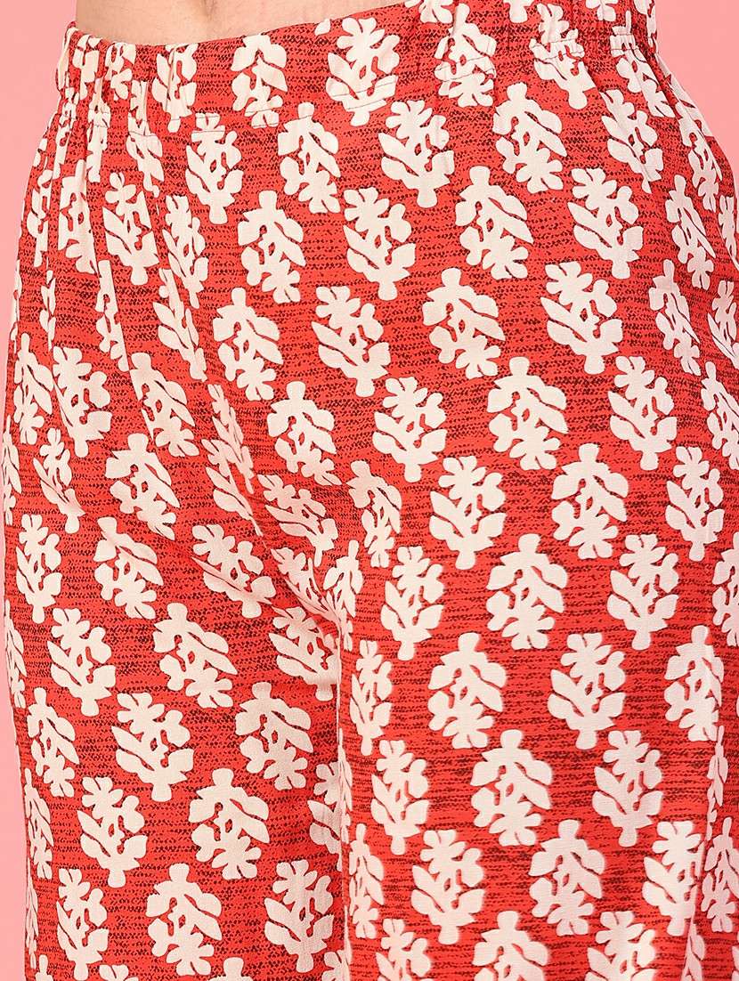 women printed mid rise palazzo - 22175331 -  Standard Image - 5