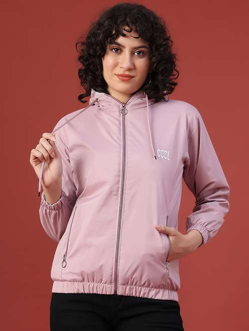 women solid long sleeve hooded sweatshirt - 22175344 -  Standard Image - 0