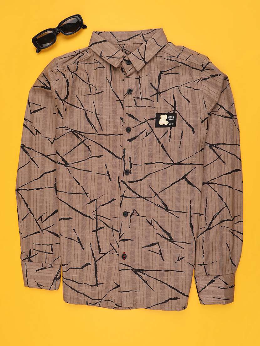 boys collared long sleeve shirt