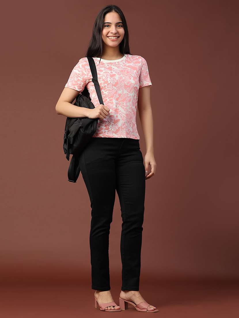 peach cotton regular tshirt - 22175406 -  Standard Image - 5