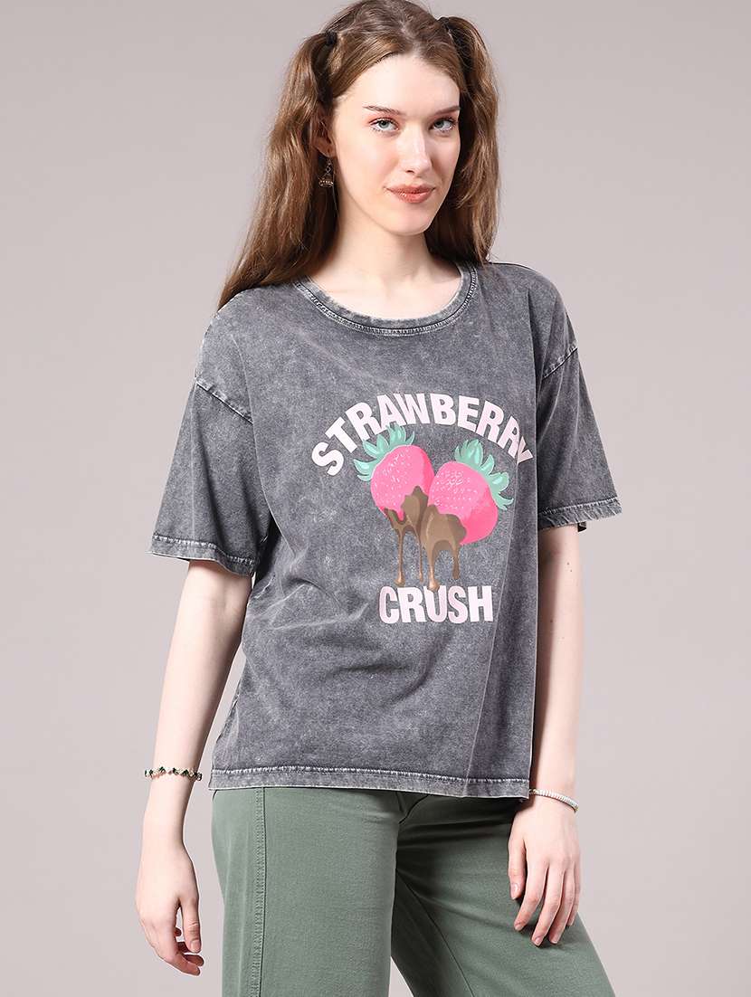 women printed short sleeve t-shirt - 22175411 -  Standard Image - 3
